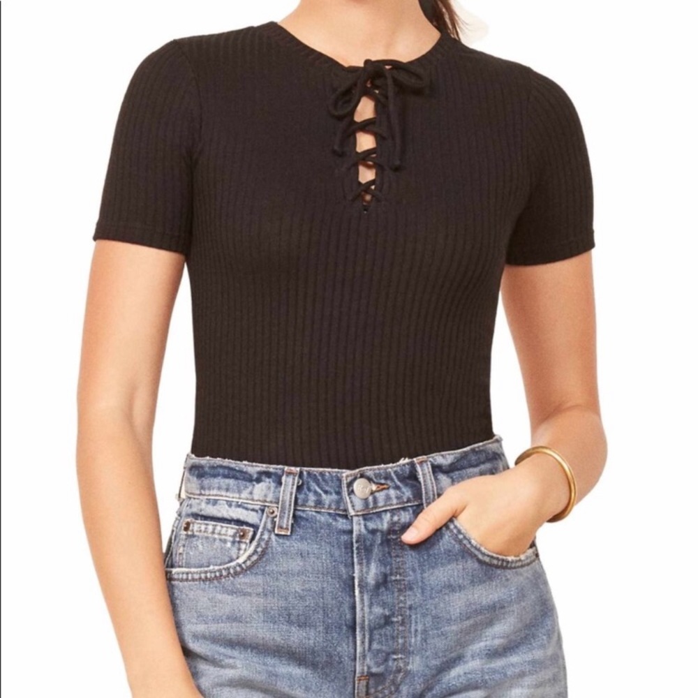 NWOT Reformation Rib Knit Top